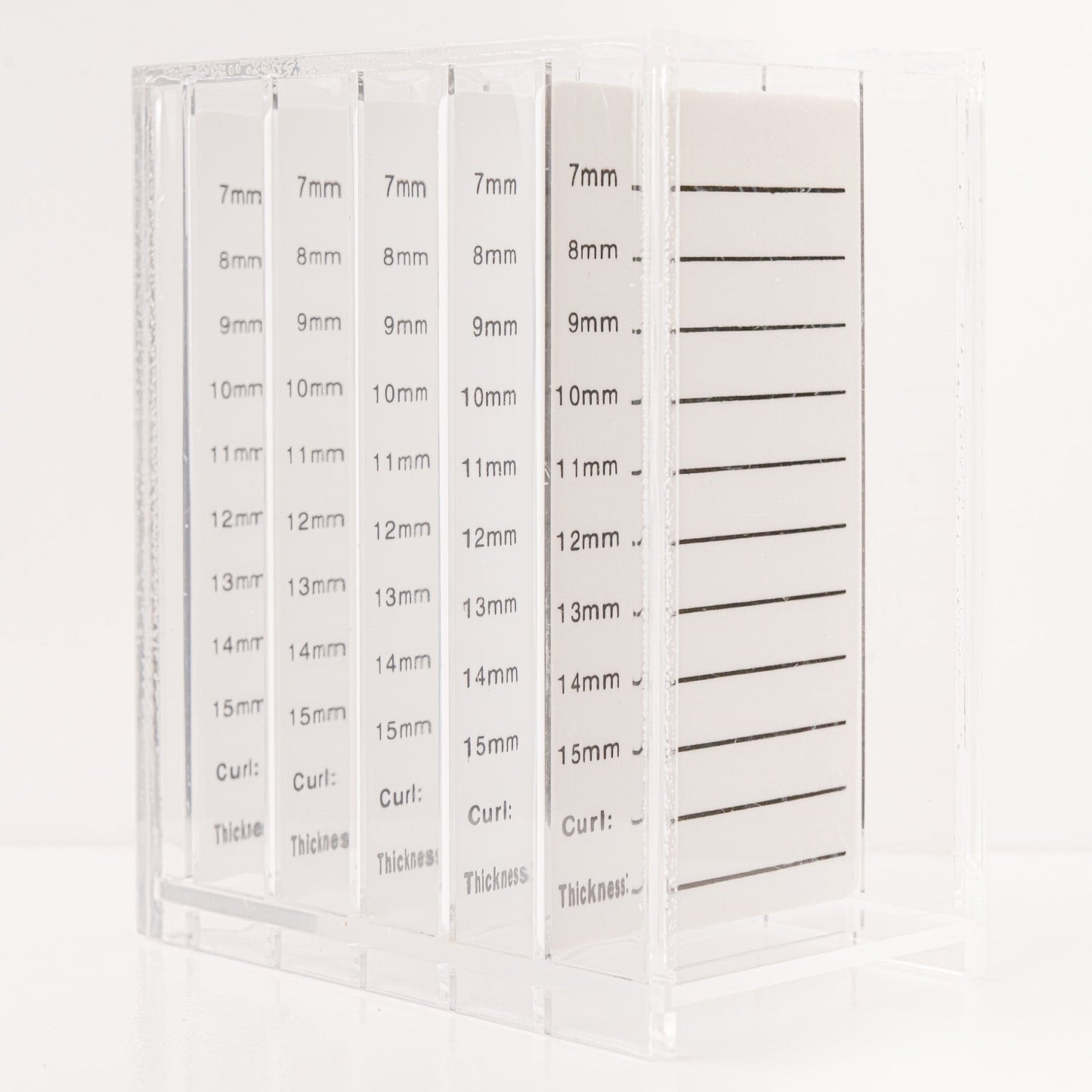 Caja de almacenamiento para extensiones de pestañas con paleta acrílica de 5 capas