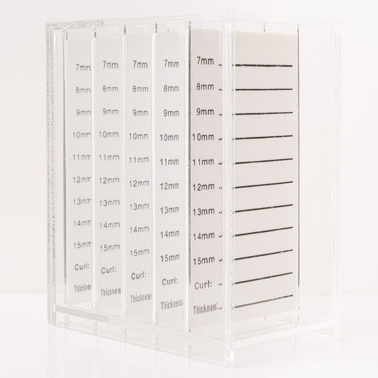 Caja de almacenamiento para extensiones de pestañas con paleta acrílica de 5 capas